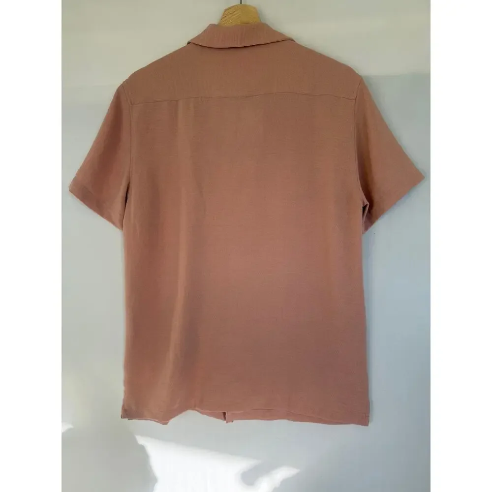 Cactus Man Ricky Singh Mauve Button Up Shirt- Size M - Picture 6 of 6